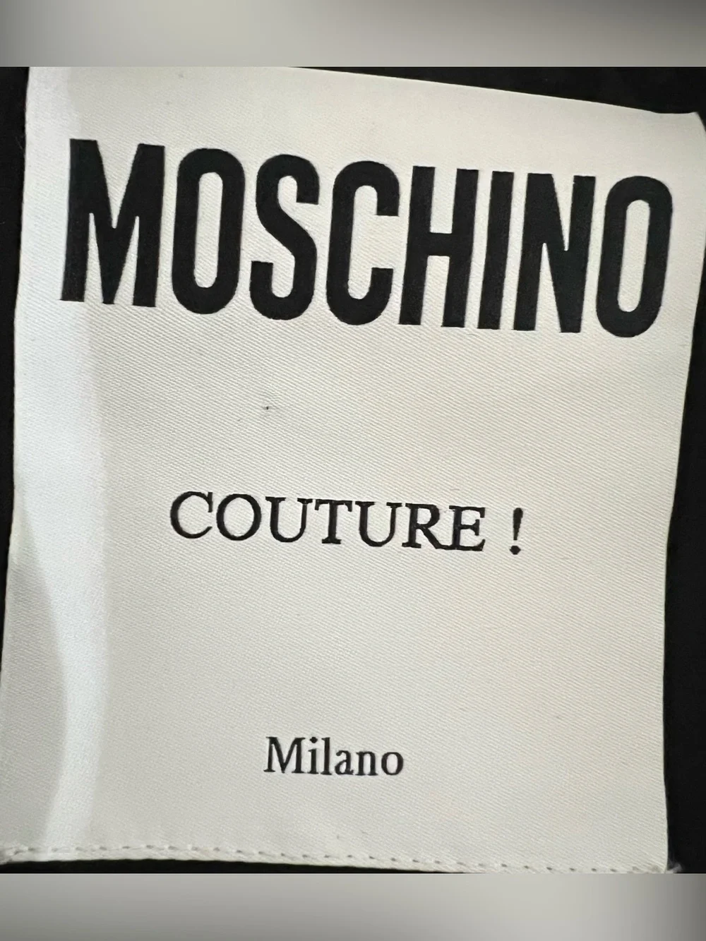 Moschino Couture! Milano Black Logo Jacquard Silk Blend Camp Shirt EU 40 Luxury